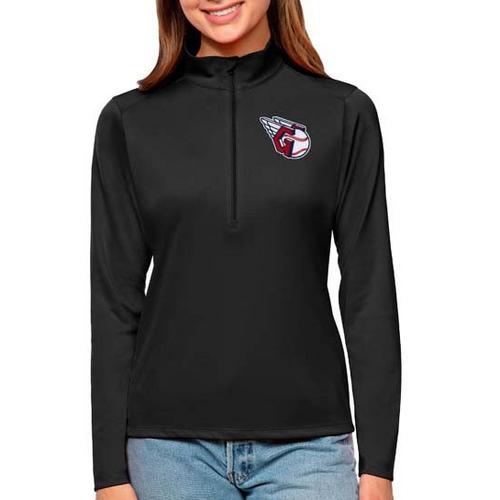 Antigua Women's Cleveland Guardians Tribute Long Sleeve 1/4 Zip - Primary Image