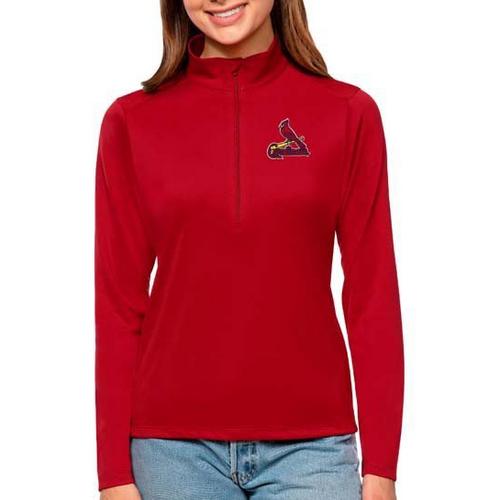 Antigua Women's St. Louis Cardinals Tribute Long Sleeve 1/4 Zip - Primary Image