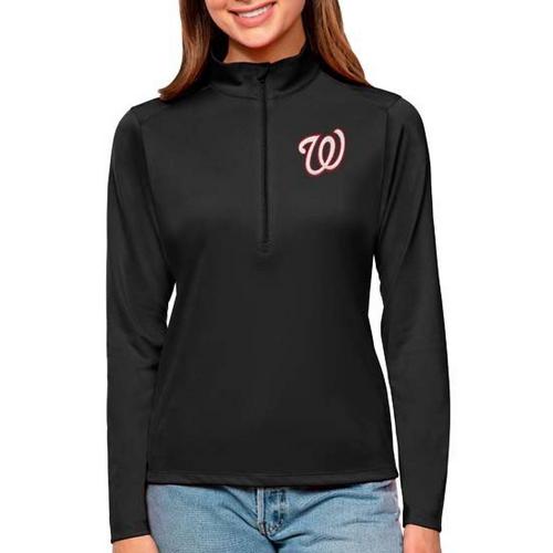 Antigua Women's Washington Nationals Tribute Long Sleeve 1/4 Zip - Primary Image