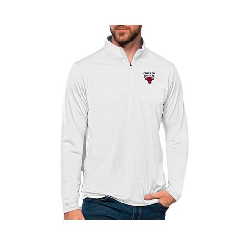Antigua Chicago Bulls Brushed Metallic Tribute Long Sleeve 1/4 Zip - Primary Image