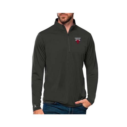 Antigua Chicago Bulls Brushed Metallic Tribute Long Sleeve 1/4 Zip - Primary Image