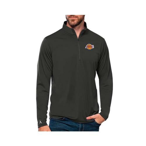 Antigua Los Angeles Lakers Brushed Metallic Tribute Long Sleeve 1/4 Zip - Primary Image