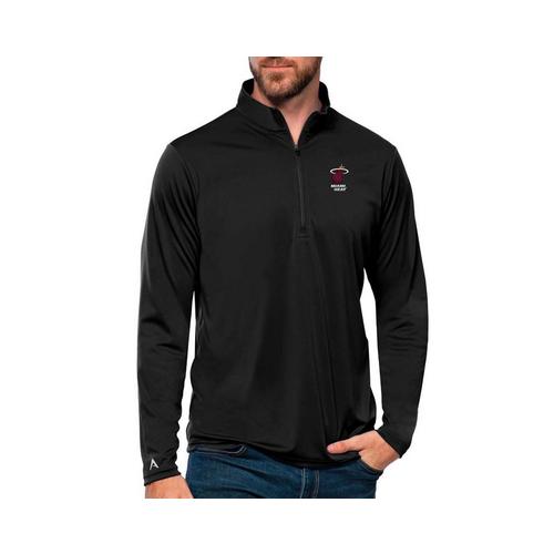 Antigua Miami Heat Brushed Metallic Tribute Long Sleeve 1/4 Zip - Primary Image