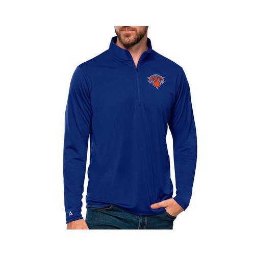 Antigua New York Knicks Brushed Metallic Tribute Long Sleeve 1/4 Zip - Primary Image