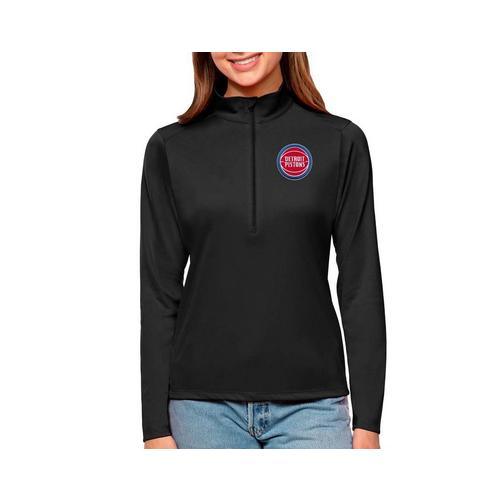 Antigua Women's Detroit Pistons Tribute Long Sleeve 1/4 Zip - Primary Image