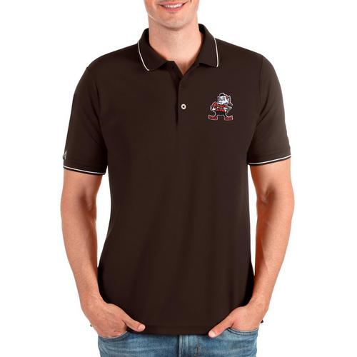 Antigua Cleveland Browns Mascot Affluent Polo - Primary Image