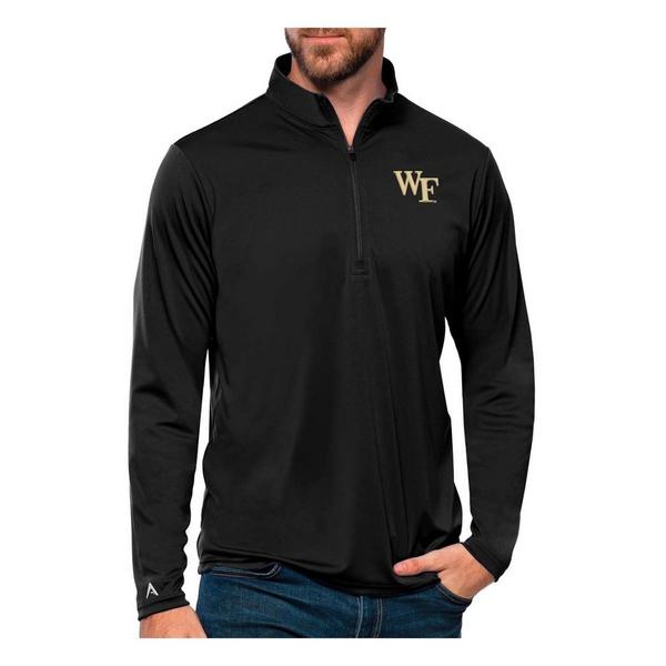 Wake Forest Deacons Antigua Tribute 1/4 Zip Small Black
