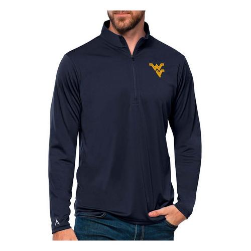 Antigua West Virginia Mountaineers Tribute Long Sleeve 1/4 Zip - Primary Image