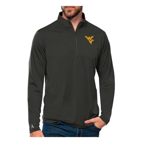 Antigua West Virginia Mountaineers Tribute Long Sleeve 1/4 Zip - Primary Image