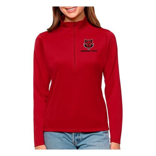 Antigua Women's Arkansas State Red Wolves Tribute Long Sleeve 1/4 Zip - Primary Image