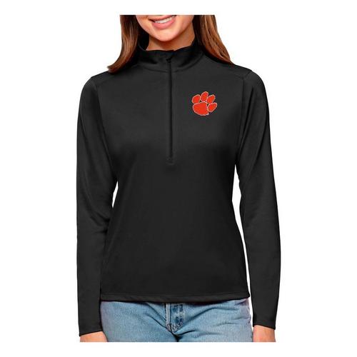 Antigua Women's Clemson Tigers Tribute Long Sleeve 1/4 Zip - Primary Image