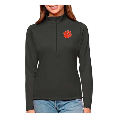Antigua Women's Clemson Tigers Tribute Long Sleeve 1/4 Zip - Primary Image