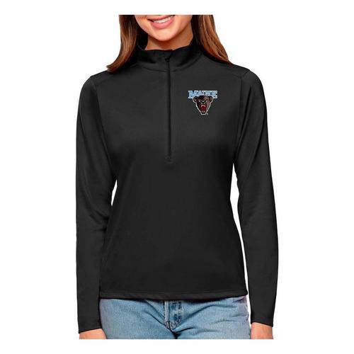Antigua Women's Maine Black Bears Tribute Long Sleeve 1/4 Zip - Primary Image