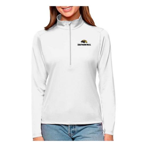 Antigua Women's Southern Mississippi Golden Eagles Tribute Long Sleeve 1/4 Zip - Primary Image
