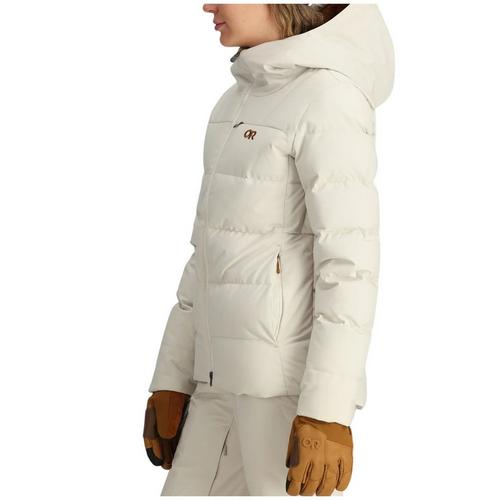 Women's Outdoor Research Snowcrew Down Hooded Puffer Jacket - Primary Image