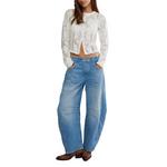 Women's Free People Good Luck Relaxed Fit Barrel Jeans - Thumbnail 1 of 5