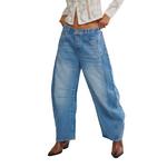 Women's Free People Good Luck Relaxed Fit Barrel Jeans - Thumbnail 2 of 5