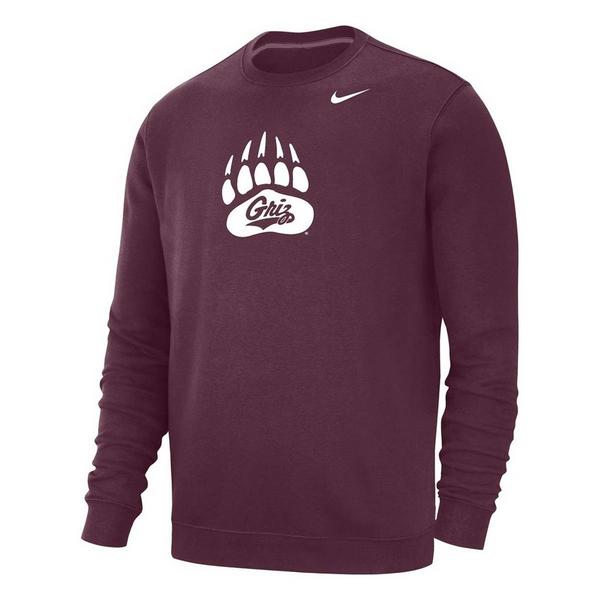 Montana Grizzlies Nike Crew XLarge Maroon
