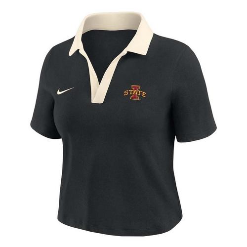 Nike Women's Iowa State Cyclones Cropped Polo - Primary Image