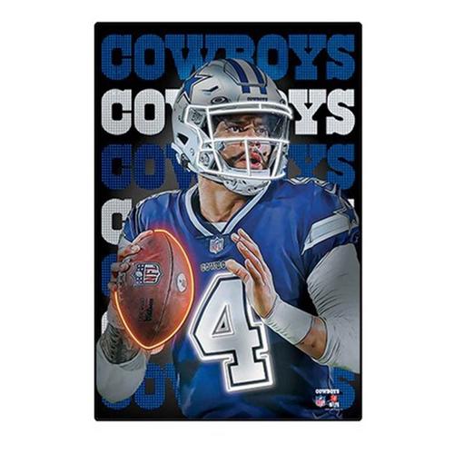 Open Road Dallas Cowboys Dak Prescott Neon Star Sign - Primary Image