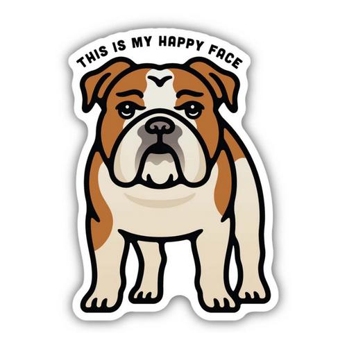 Stickers Northwest Happy Face Bulldog Sticker Sticker - Primary Image