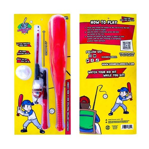Grand Slam Reel Baseball Batting Practice Combo Set - Primary Image