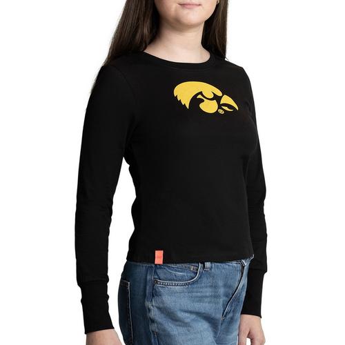 Lusso Style Women's Iowa Hawkeyes Trixie Long Sleeve T-Shirt - Primary Image