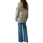 Women's By Together Fairisle V-Neck Cardigan - Thumbnail 3 of 3