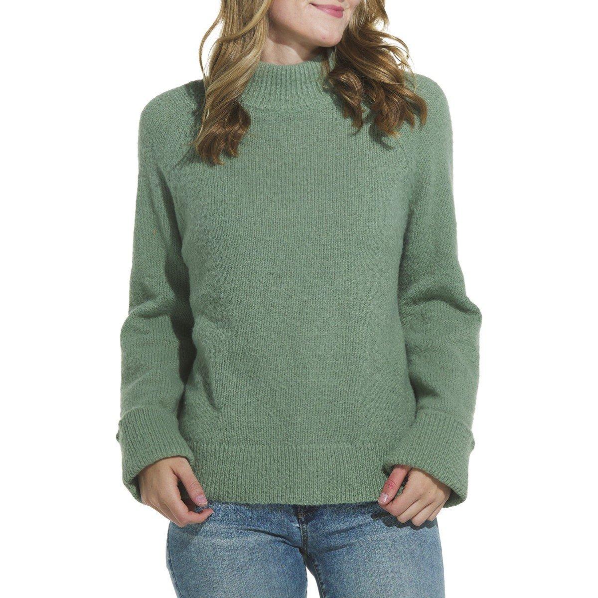 Women's By Together Cuffed Mock Neck Pullover Sweater