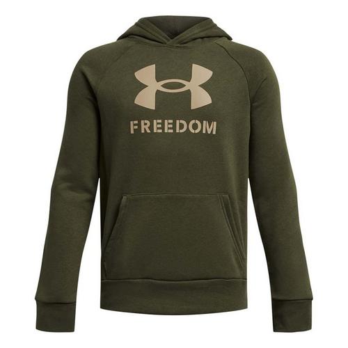 Kids' Under Armour Freedom Big Logo Rival Hoodie - Primary Image