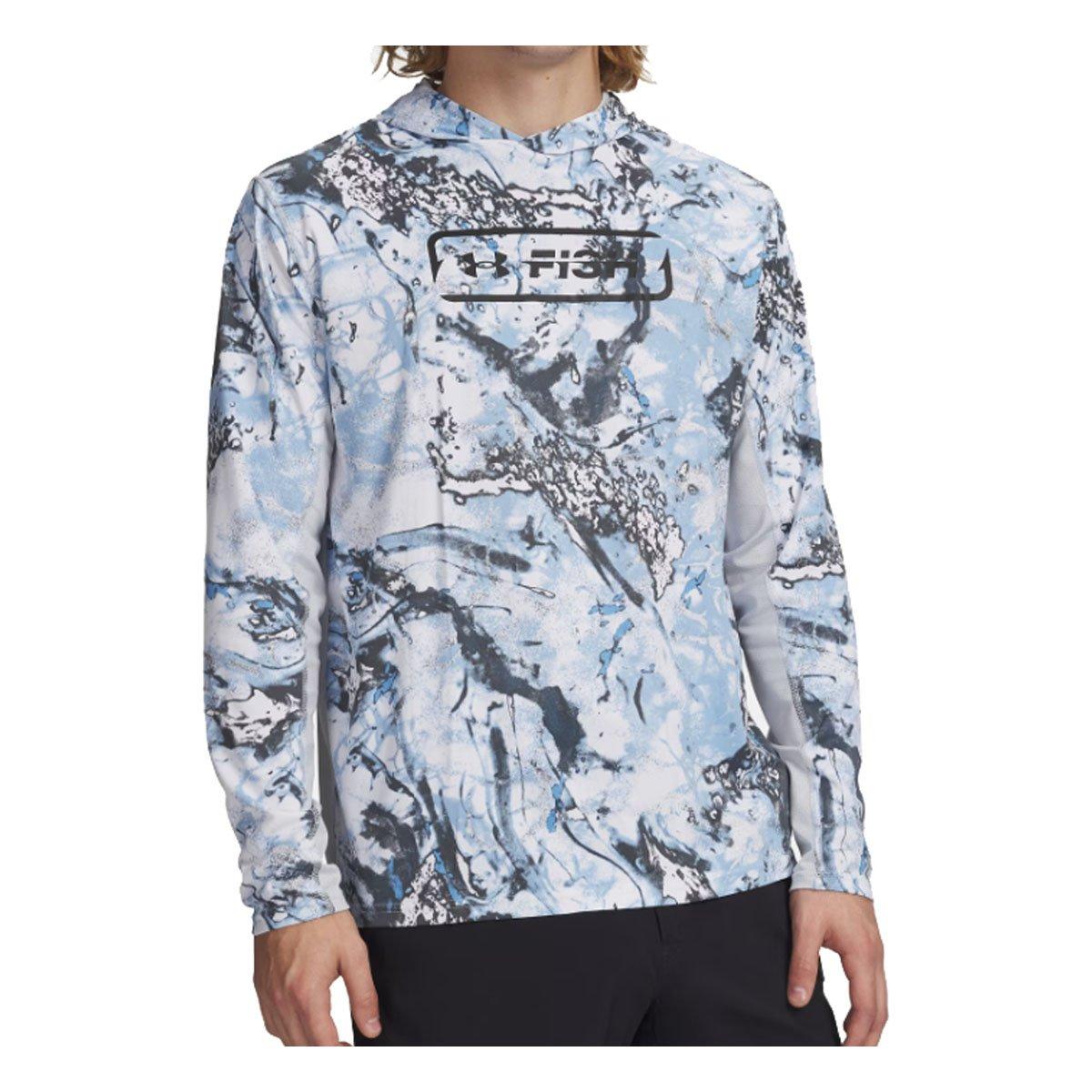 Men's Under Armour Fish Pro Camo Long Sleeve Hooded T-Shirt - Under Armour