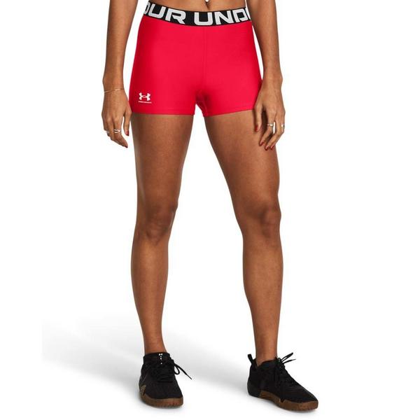 Women's Under Armour HeatGear Shorty Shorts Large Red/White