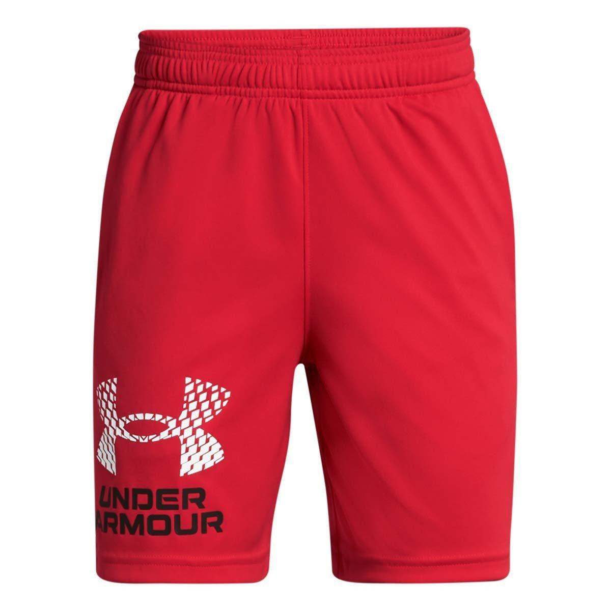 Under Armour Big Boys Tech Moisture-Wicking Quick-Dry Shorts - Red