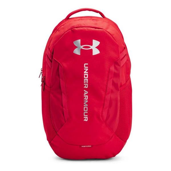 Under Armour Hustle 6.0 Backpack Red/Metallic Silver