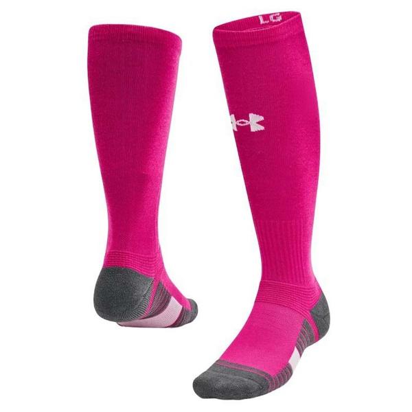 Under Armour Team Knee High Baseball Socks XLarge Pink