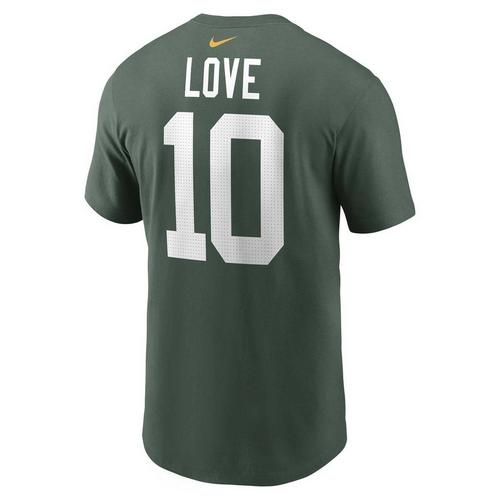 Nike Green Bay Packers Jordon Love #10 Name & Number T-Shirt - Primary Image