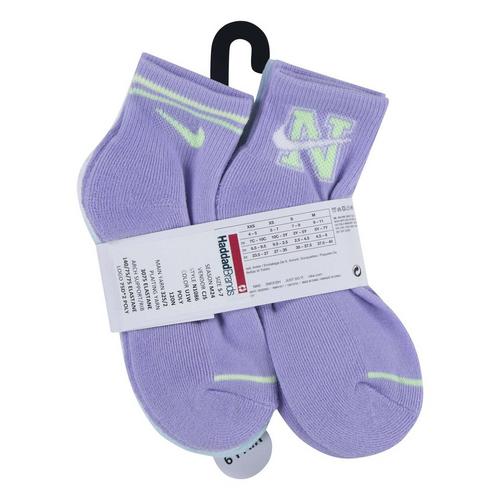Youth Girls' Nike Prep In Your Step 6 Pack Quarter Socks - Primary Image