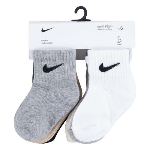 Infant Kids' Nike Baby/Toddler Swoosh 6 Pack 6 Pack Ankle Socks - Primary Image
