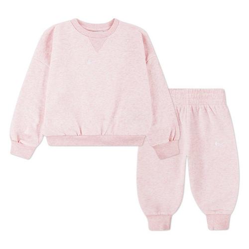 Toddler Girls' Nike Essential Fleece Crewneck Sweatshirt and Joggers Set - Primary Image