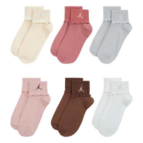 Youth Jordan Foldover 6 Pack Ankle Socks - Primary Image