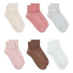 Youth Jordan Foldover 6 Pack Ankle Socks - Thumbnail 3 of 4