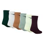 Kids' Nike Performance Basics 6 Pack Crew Socks - Thumbnail 2 of 2