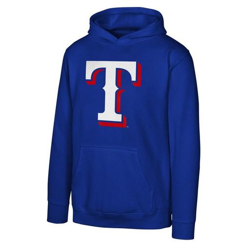 Genuine Stuff Kids' Texas Rangers Logo Hoodie - Primary Image