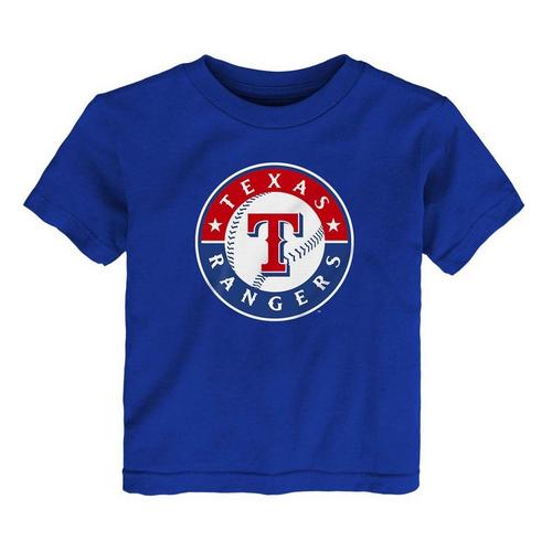 Genuine Stuff Baby Texas Rangers Primary Logo T-Shirt - Primary Image