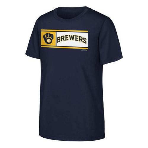 Genuine Stuff Kids' Milwaukee Brewers Homerun Derby T-Shirt - Primary Image