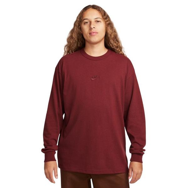 Men's Nike Sportswear Premium Essentials Long Sleeve T-Shirt Small Dark Team Red