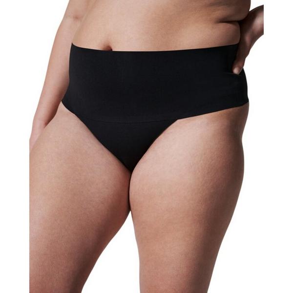 Women's Spanx SPANXsupersmooth Undie-tectable Thong Underwear 2X Very Black