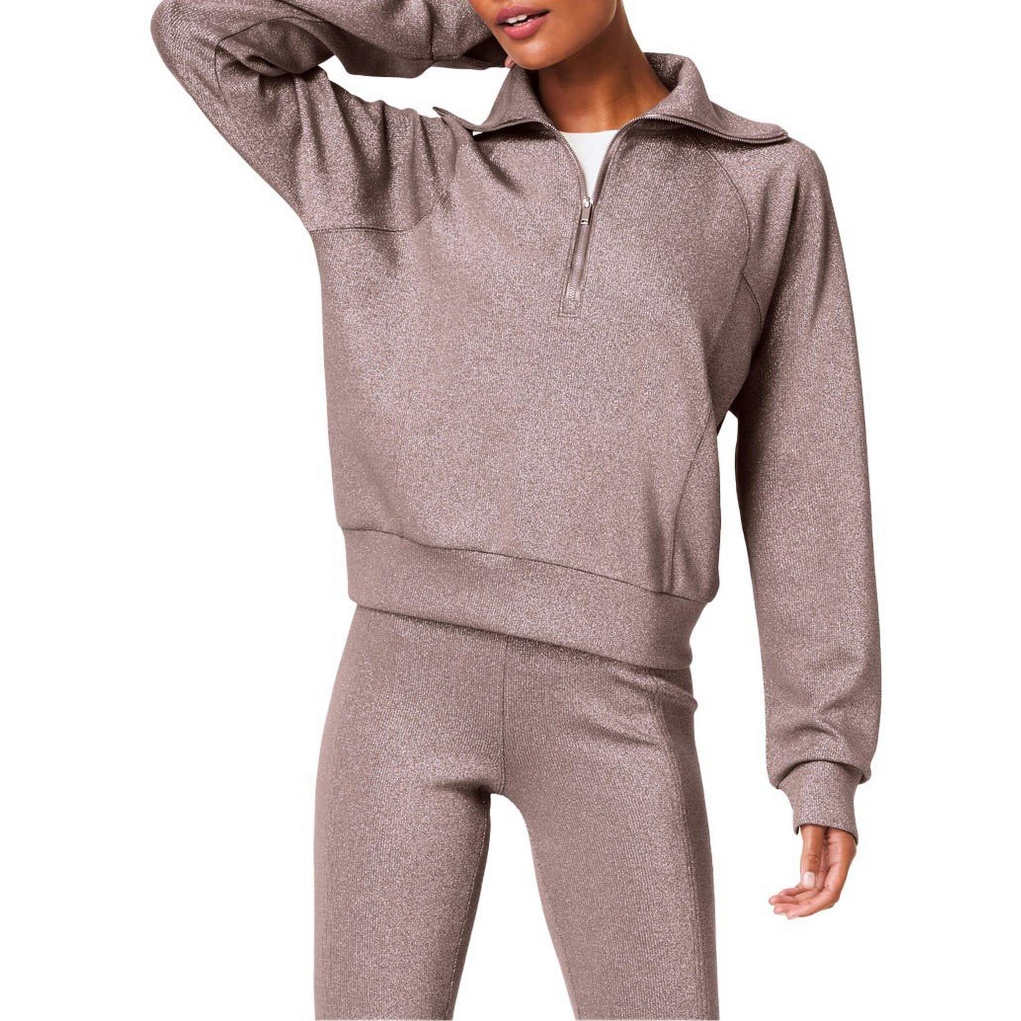 Women's Spanx AirEssentials Shimmer Long Sleeve 1/2 Zip