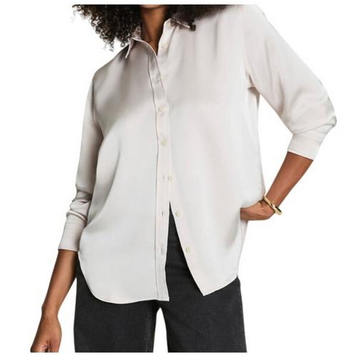 Women's Spanx Silky Smooth Long Sleeve Button Up Shirt - Primary Image