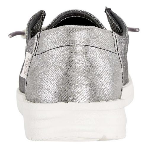 Women's HEYDUDE Wendy Metallic Sparkle Shoes - Primary Image